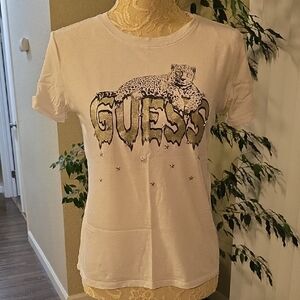 GUESS Leopard Logo Tee